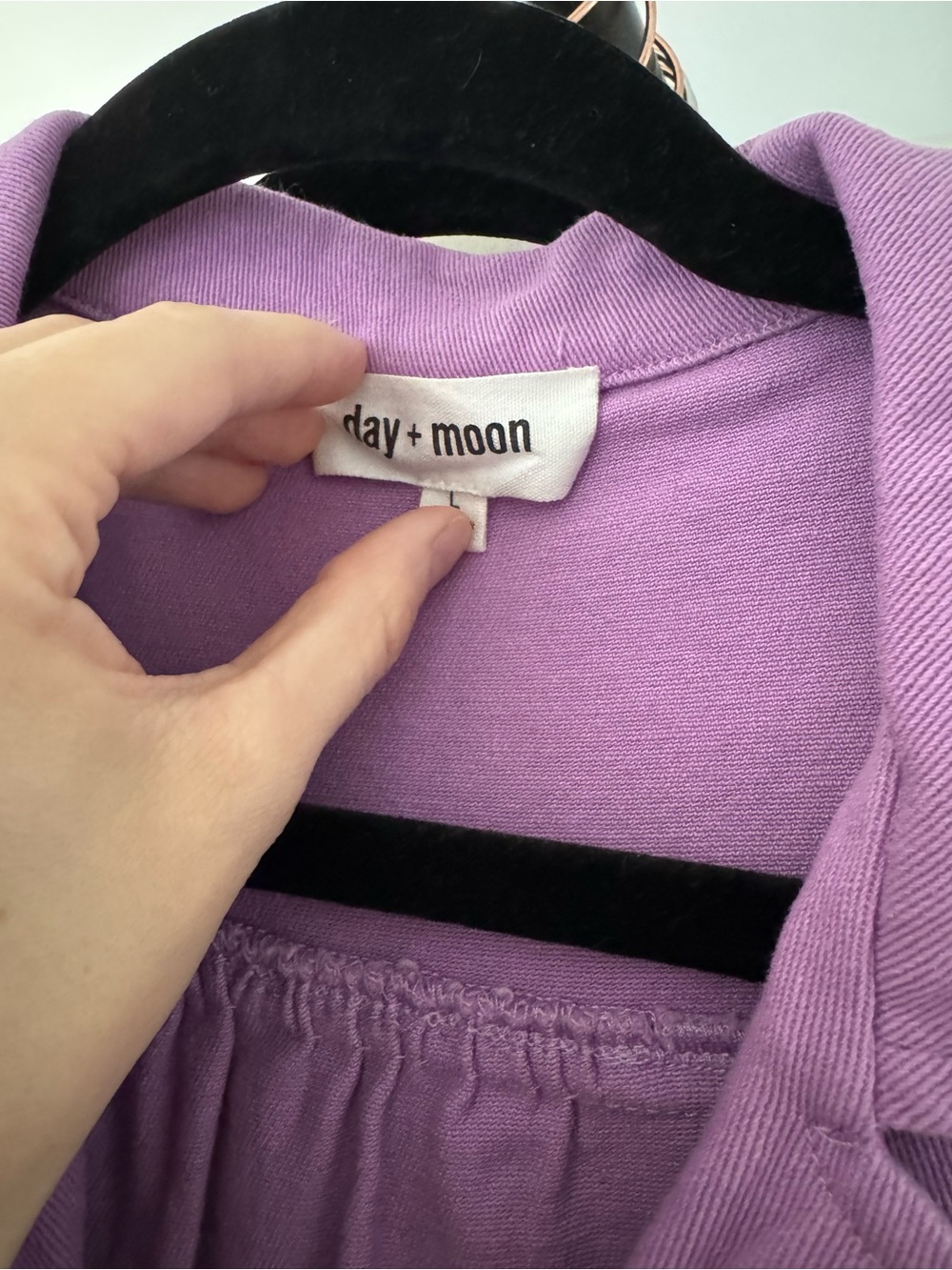 Lavender Belted Short Romper - Picture 3 of 3